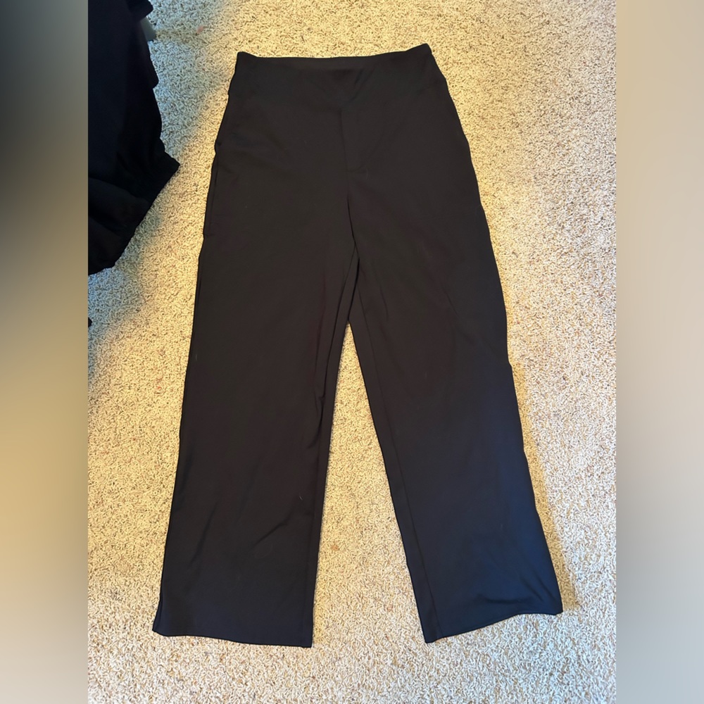 Wide leg yoga pants, stretchy and comfy